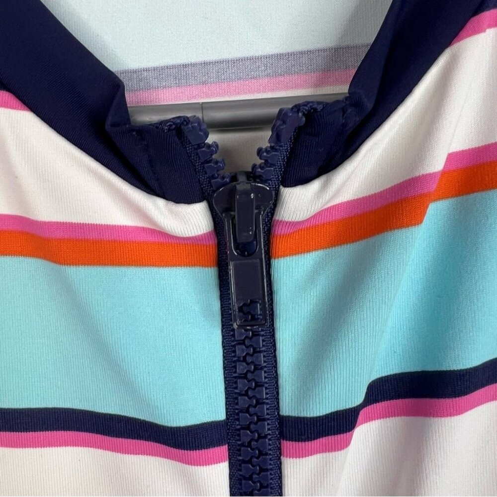 Tommy Bahama rash guard swim shirt zip up stripes Multicolor Striped Zip-Up - Picture 6 of 10